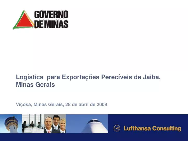 log stica para exporta es perec veis de jaiba minas gerais