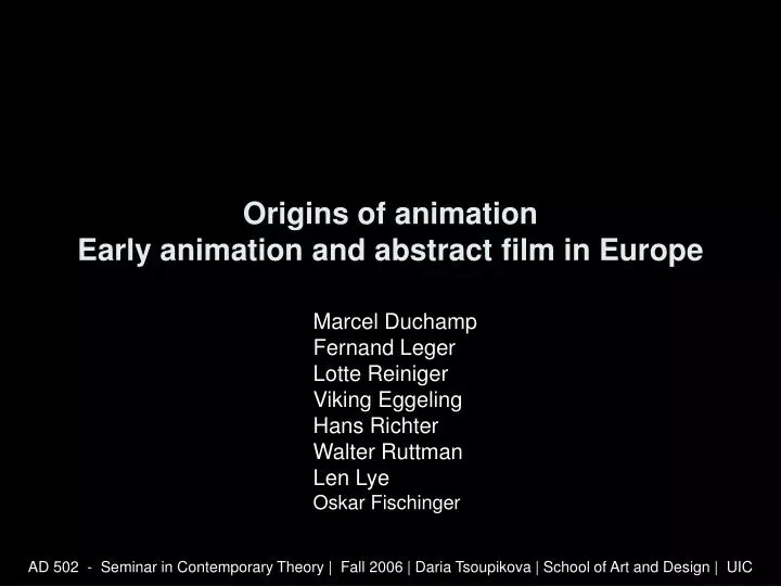 origins of animation early animation and abstract film in europe