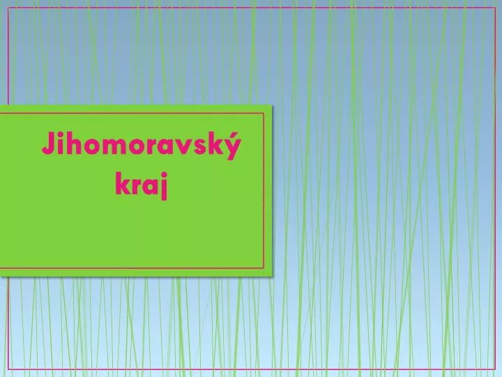 jihomoravsk kraj