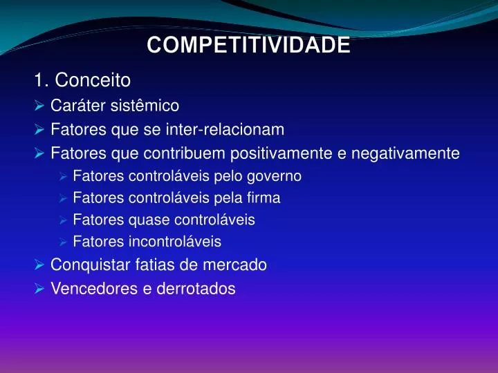 competitividade
