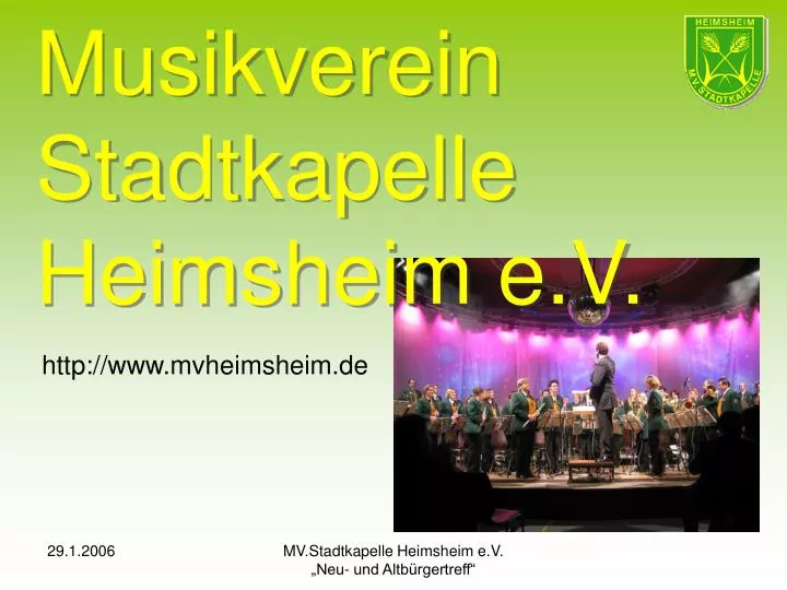 musikverein stadtkapelle heimsheim e v