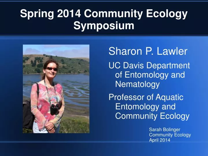 spring 2014 community ecology symposium