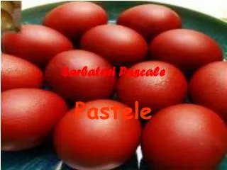 sarbatori pascale