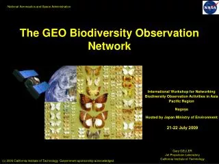 The GEO Biodiversity Observation Network