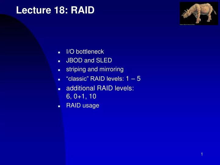 lecture 18 raid
