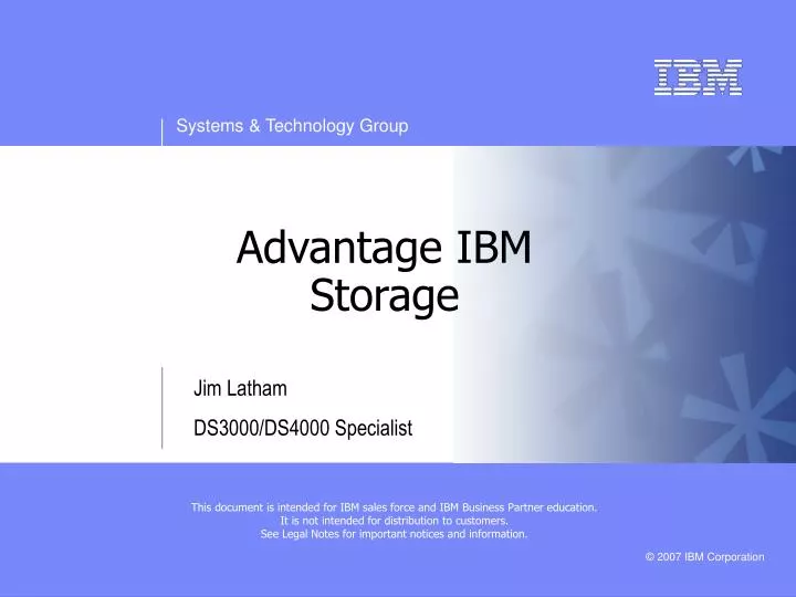 advantage ibm storage