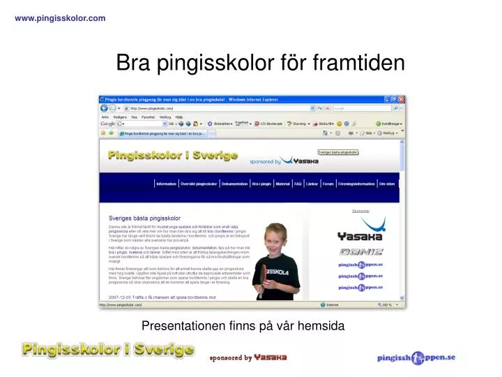 bra pingisskolor f r framtiden