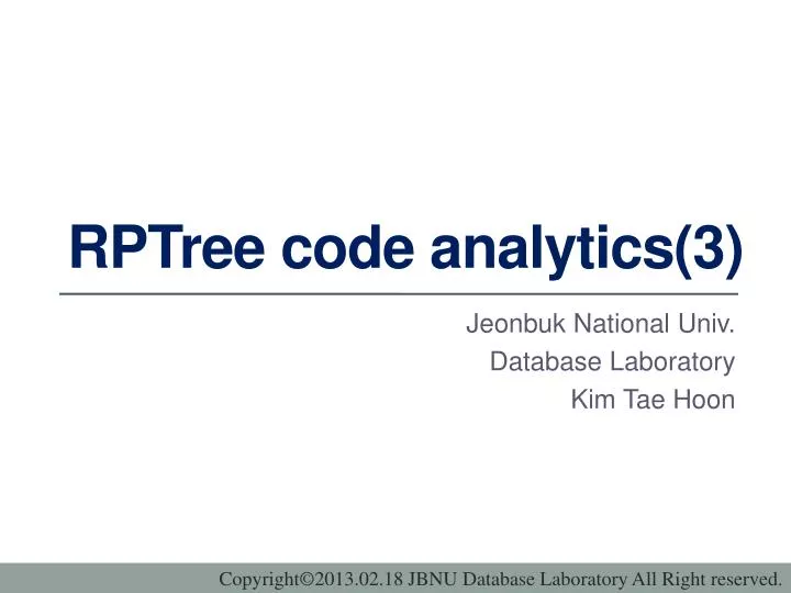 rptree code analytics 3