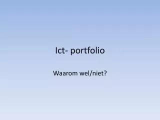 ict portfolio
