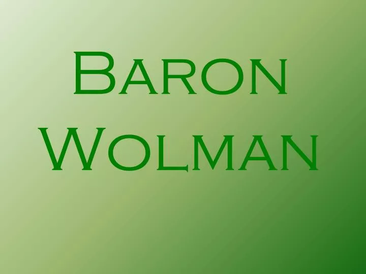 baron wolman