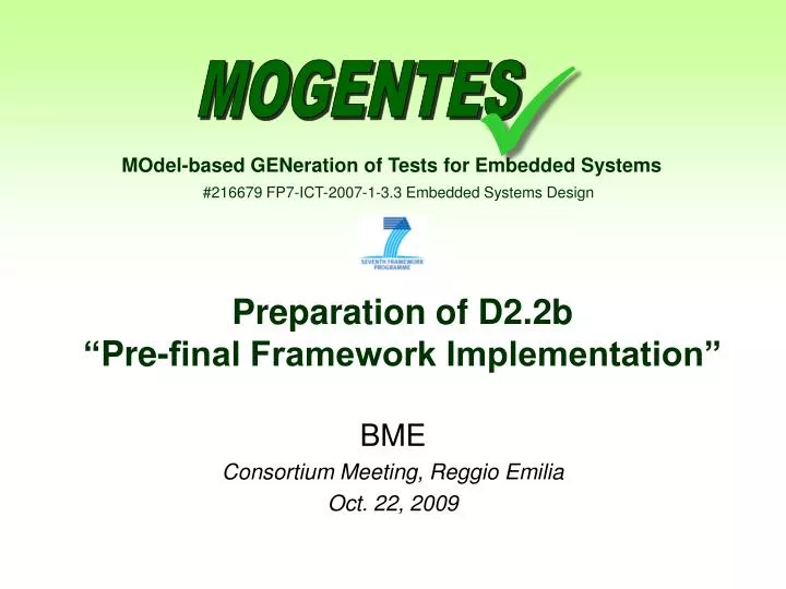 preparation of d2 2b pre final framework implementation