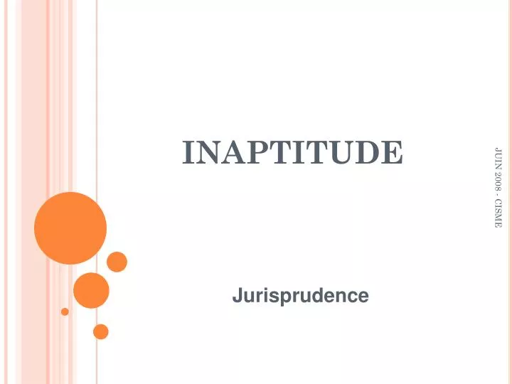 inaptitude