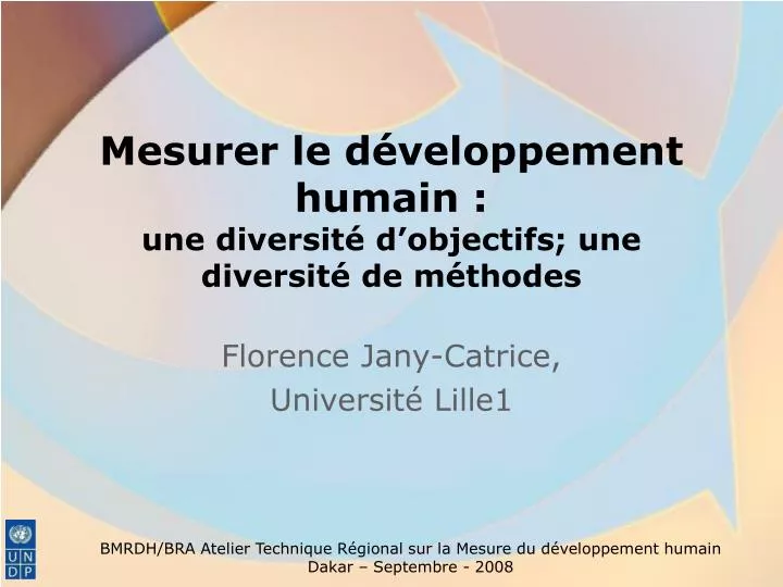 mesurer le d veloppement humain une diversit d objectifs une diversit de m thodes