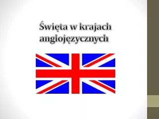 wi ta w krajach angloj zycznych