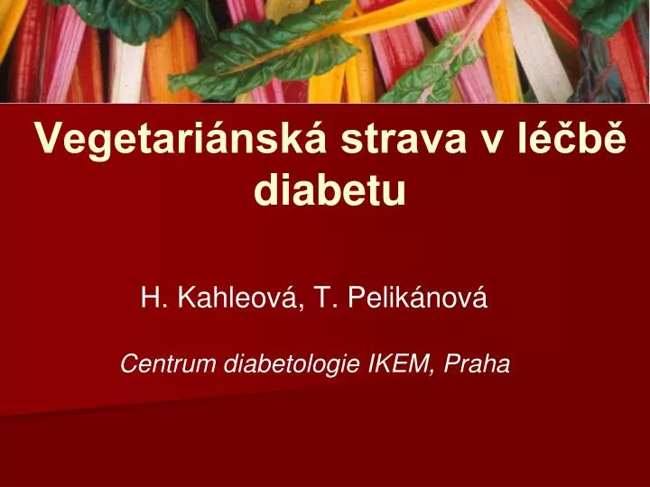 vegetari nsk strava v l b diabetu