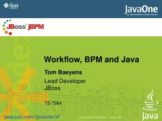 Workflow, BPM and Java