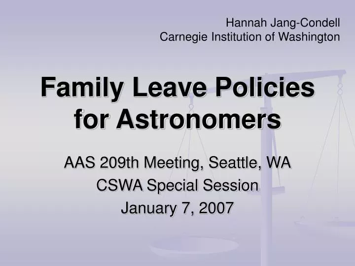 family leave policies for astronomers