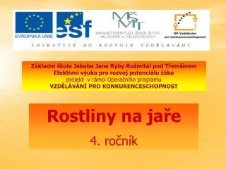 Základní škola Jakuba Jana Ryby Rožmitál pod Třemšínem Efektivní výuka pro rozvoj potenciálu žáka