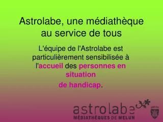 astrolabe une m diath que au service de tous