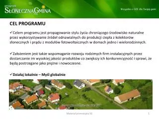 cel programu