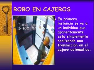 robo en cajeros