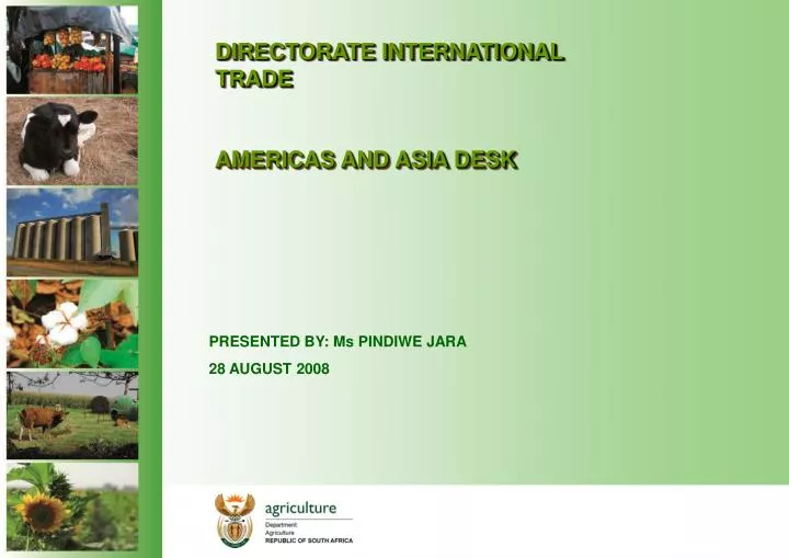 directorate international trade americas and asia desk