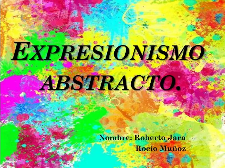 expresionismo abstracto