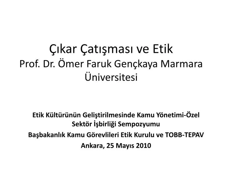 kar at mas ve etik prof dr mer faruk gen kaya marmara niversitesi