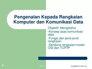 pengenalan kepada rangkaian komputer dan komunikasi data