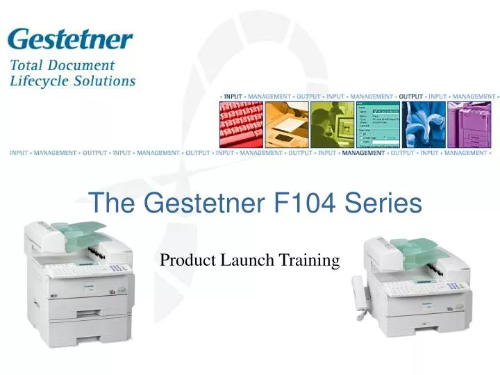the gestetner f104 series