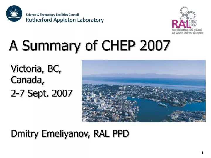 a summary of chep 2007