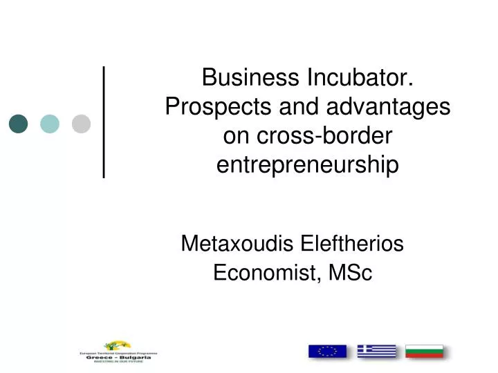 business incubator prospects and advantages on cross border entrepreneurship