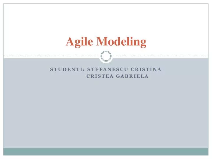 agile modeling