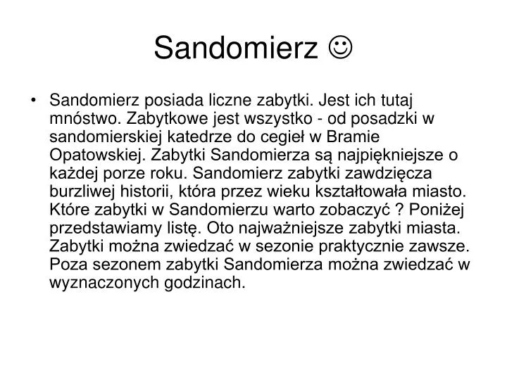 sandomierz