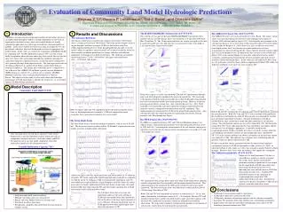 Evaluation of Community Land Model Hydrologic Predictions