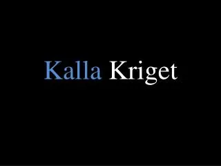 kalla kriget