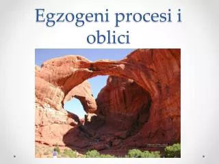 egzogeni procesi i oblici