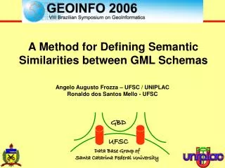 A Method for Defining Semantic Similarities between GML Schemas