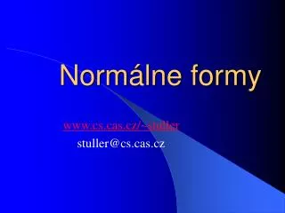 norm lne formy
