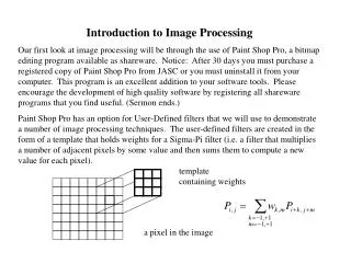 Introduction to Image Processing