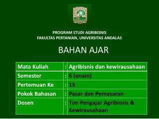 bahan ajar