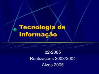 tecnologia de informa o