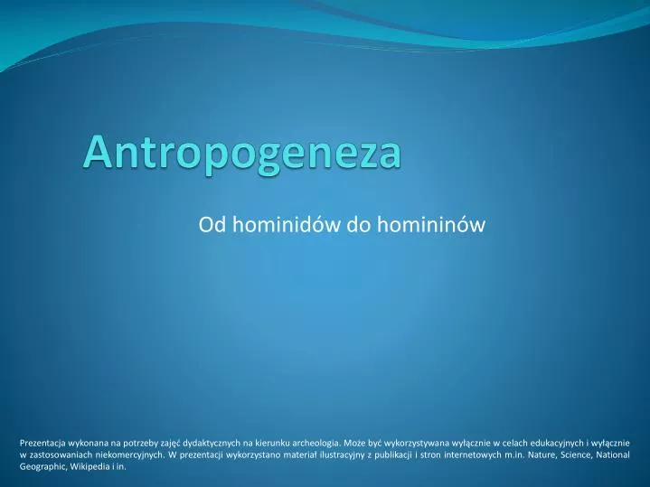 antropogeneza