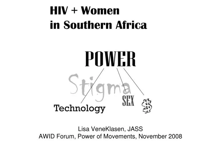 lisa veneklasen jass awid forum power of movements november 2008