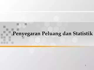 penyegaran peluang dan statistik