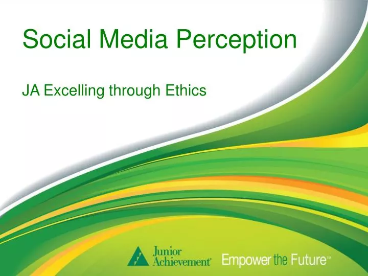 social media perception ja excelling through ethics