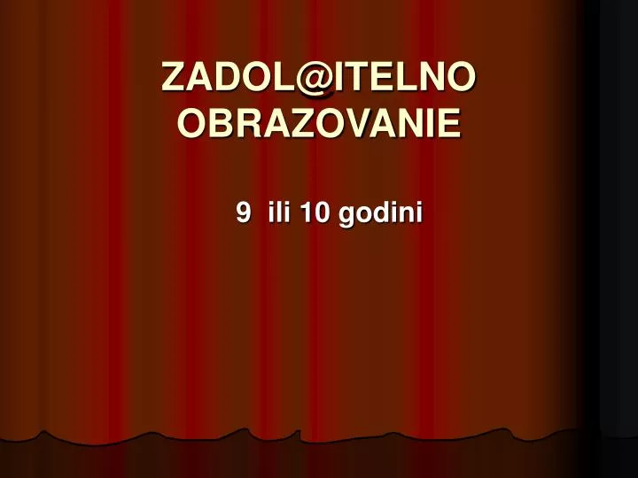 zadol@itelno obrazovanie