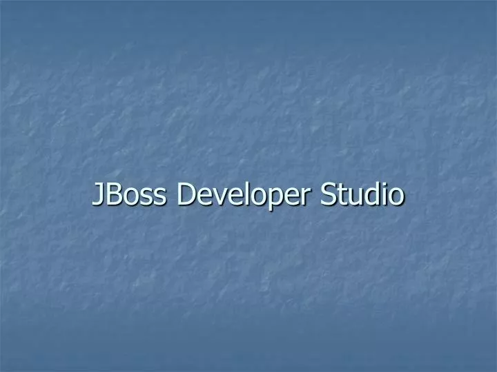 jboss developer studio