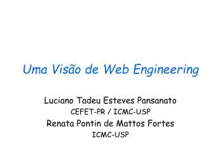 uma vis o de web engineering