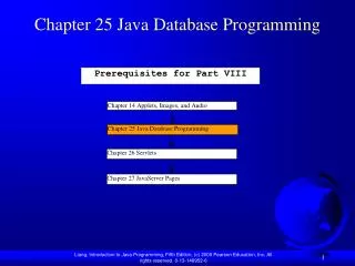 Chapter 25 Java Database Programming